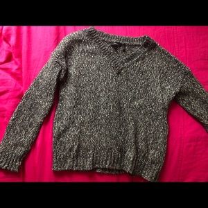 Theory black and white sweater